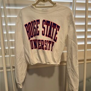 Champion White Boise State University Sweatshirt